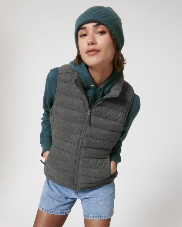 Stanley StellaGepolsterte Jacke - Stella Climber Wool-Like - Fitted - Sleeveless - Stehbundkragen