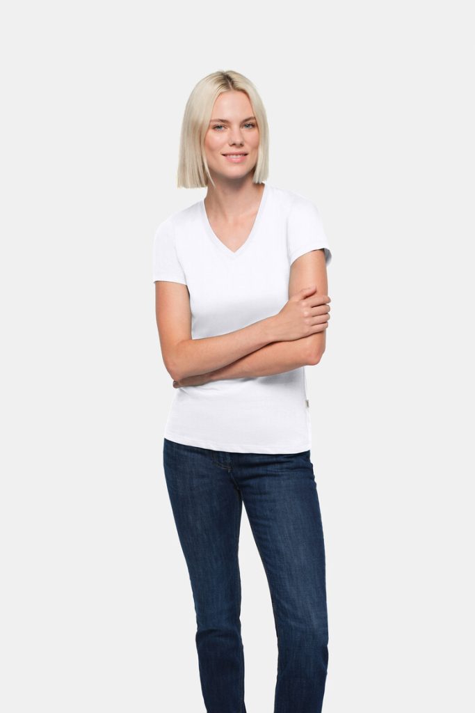 #126 - HAKRO Damen V-Shirt Classic