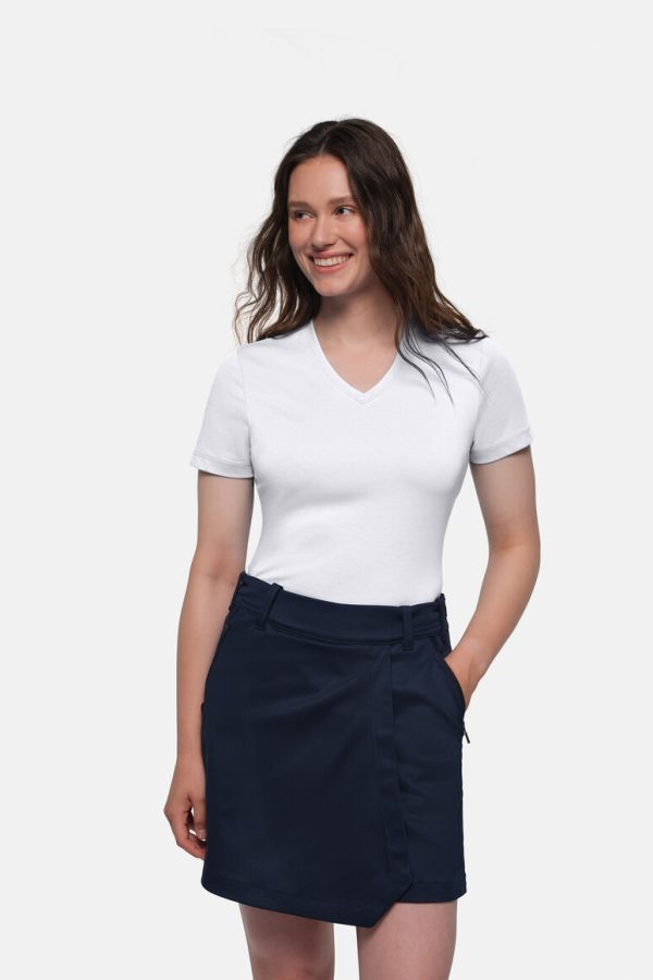 #169 - HAKRO COTTON TEC® Damen V-Shirt