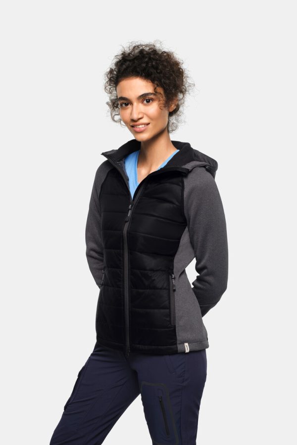 #265 - HAKRO Damen Kapuzen-Hybridjacke Contrast