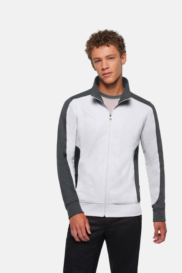 #477 - HAKRO Sweatjacke Contrast MIKRALINAR®