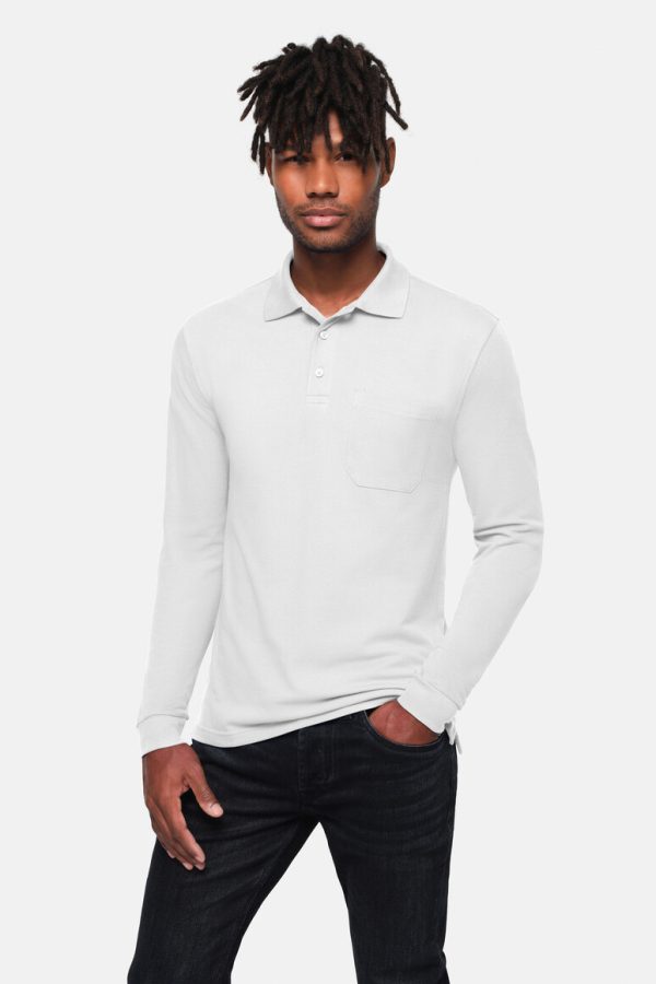 #817 - HAKRO Pocket-Longsleeve-Polo MIKRALINAR® ECO