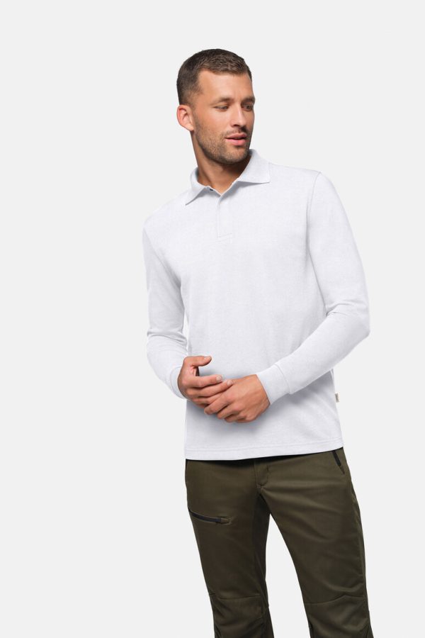 #821 - HAKRO Longsleeve-Poloshirt MIKRALINAR® HACCP