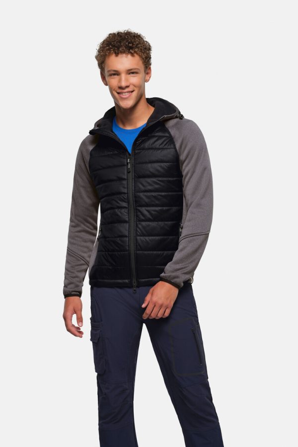 #865 - HAKRO Kapuzen-Hybridjacke Contrast