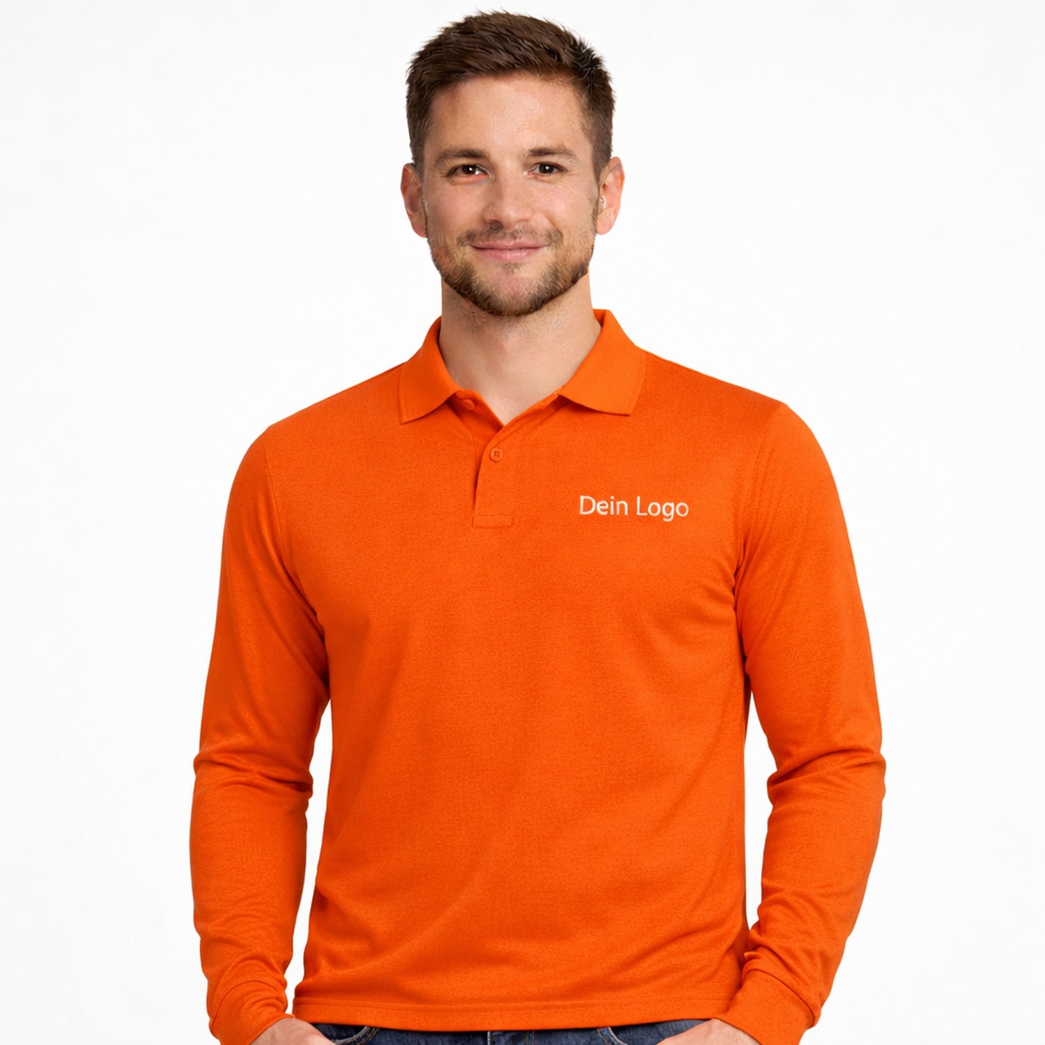 Langarm Poloshirts