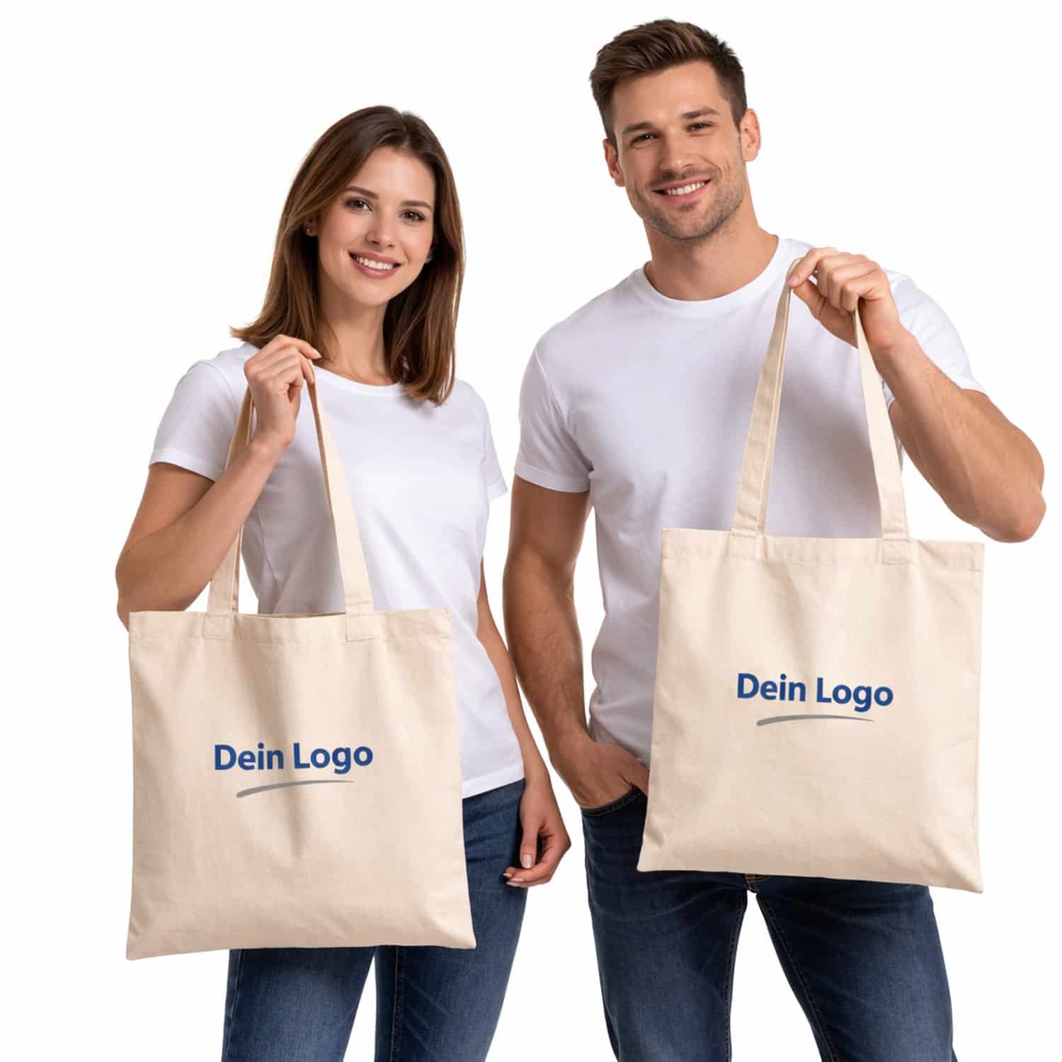 Lange Henkel Stoffbeutel