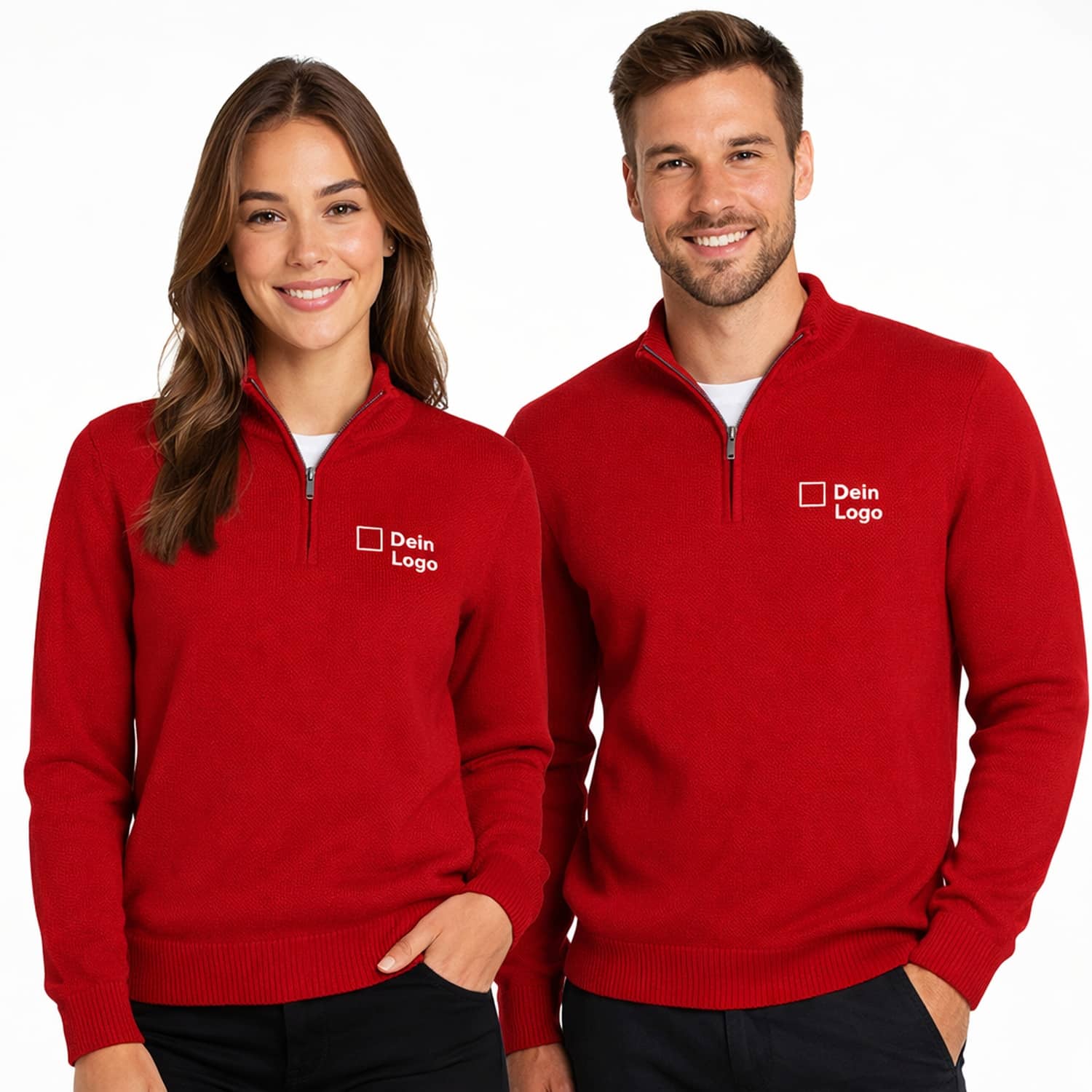 Zip-Strickpullover