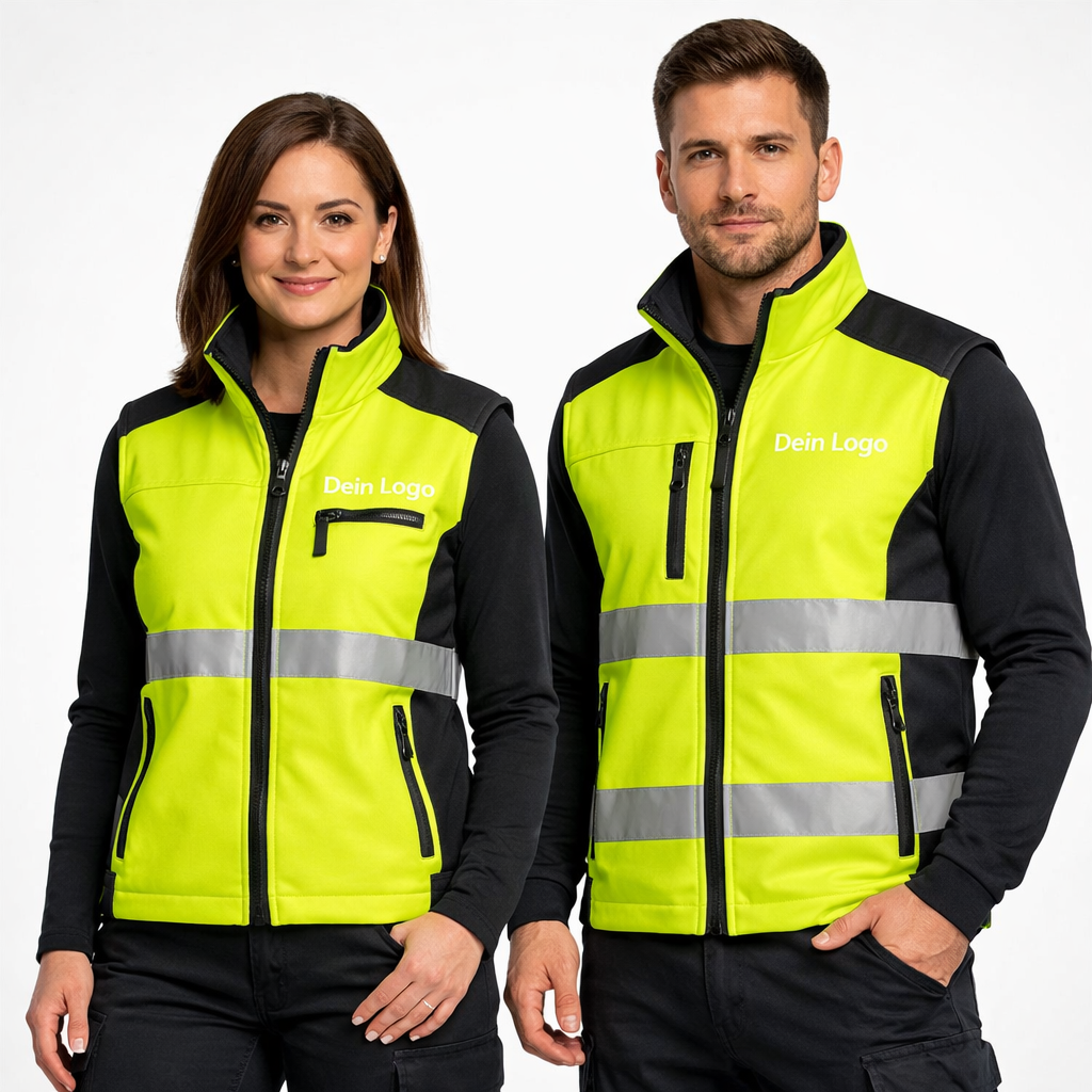 Softshell Warnweste